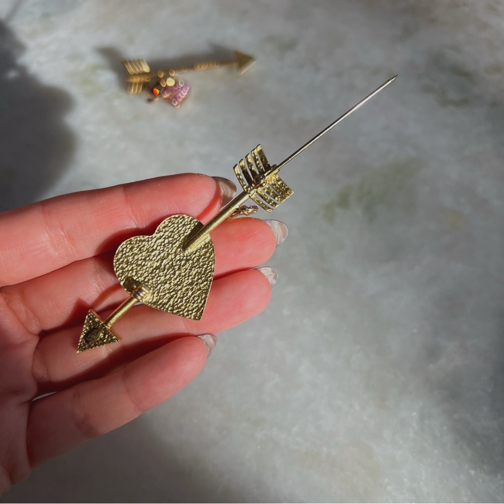 Vintage Chanel Gold Plated Rare Heart Collection - Picture 12 of 16